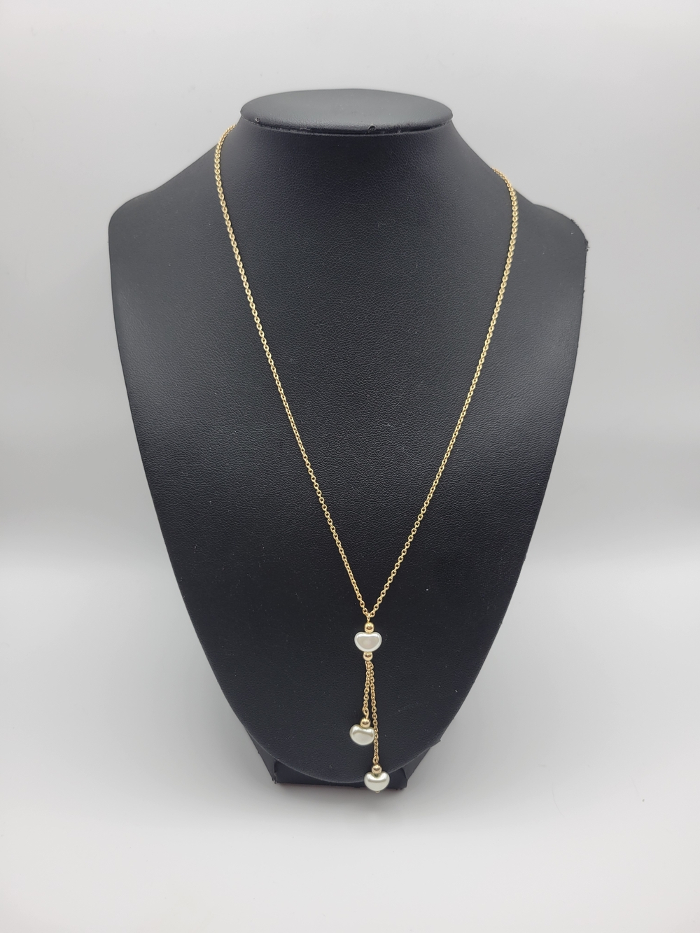 Vintage Avon Gold Pearl Drop Y-Necklace